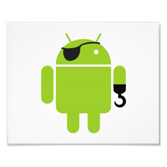 Impression Photo Robot Android puissant pirate (Devant)