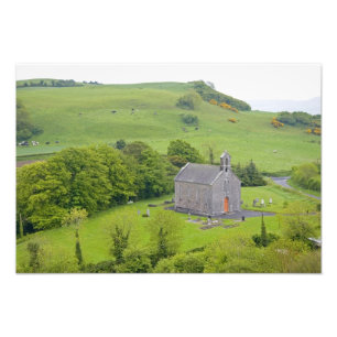 Impression Photo Rocher de Dunamase, Irlande. Vues de et autour