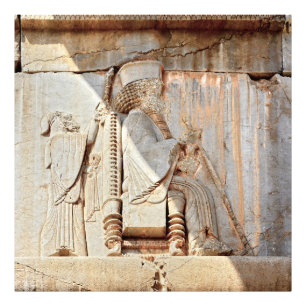 Impression Photo Roi Darius I. Bas-relief, Persépolis, Iran