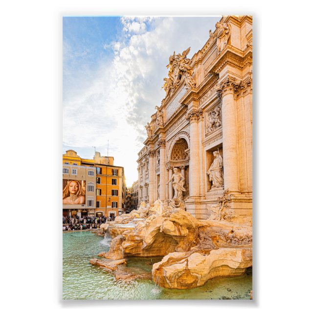 Impression Photo Rome Fontaine de Trevi (Devant)