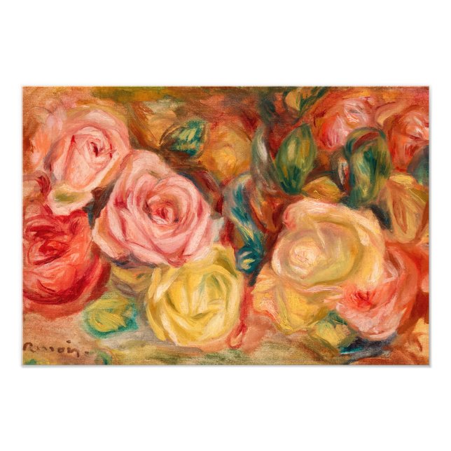 Impression Photo Rose, 1912 par Pierre-Auguste Renoir (Devant)