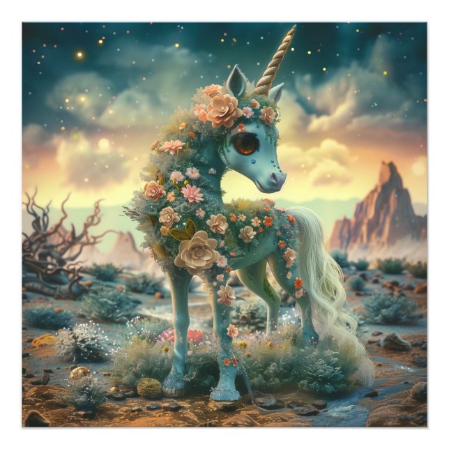 Impression Photo Rose Garden Desert Unicorn (Devant)