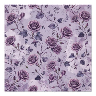 Impression Photo Rose Lavande Poussiéreuse Rêveuse Teintes Florales