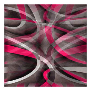 Impression Photo Rose rose et gris funky des années quatre-vingt