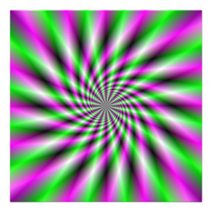 Impression Photo Roue à rotation néon