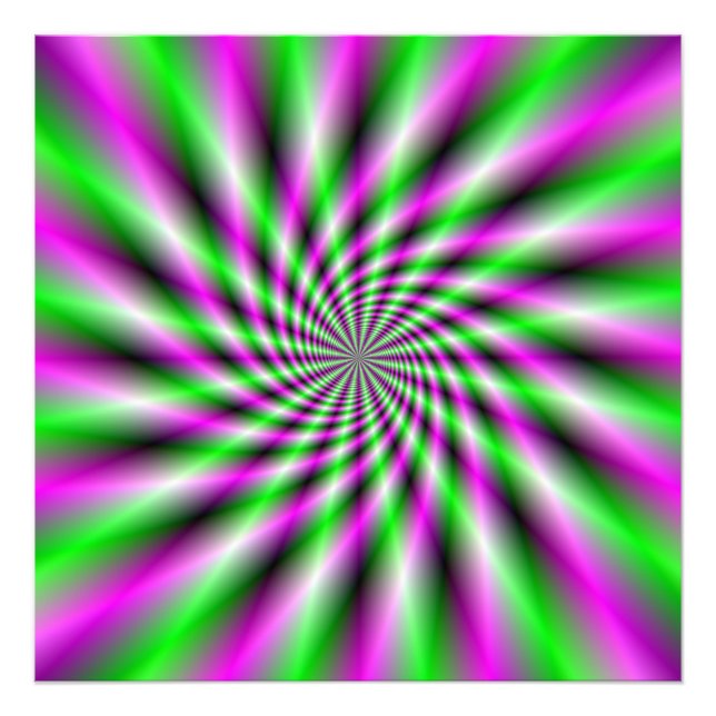 Impression Photo Roue à rotation néon (Devant)