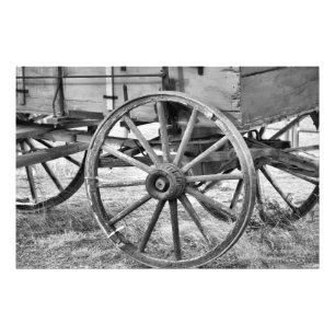 Impression Photo Roues en bois