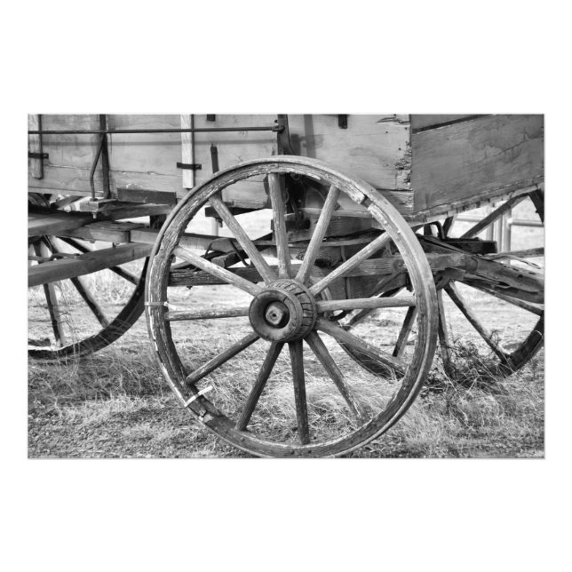 Impression Photo Roues en bois (Devant)