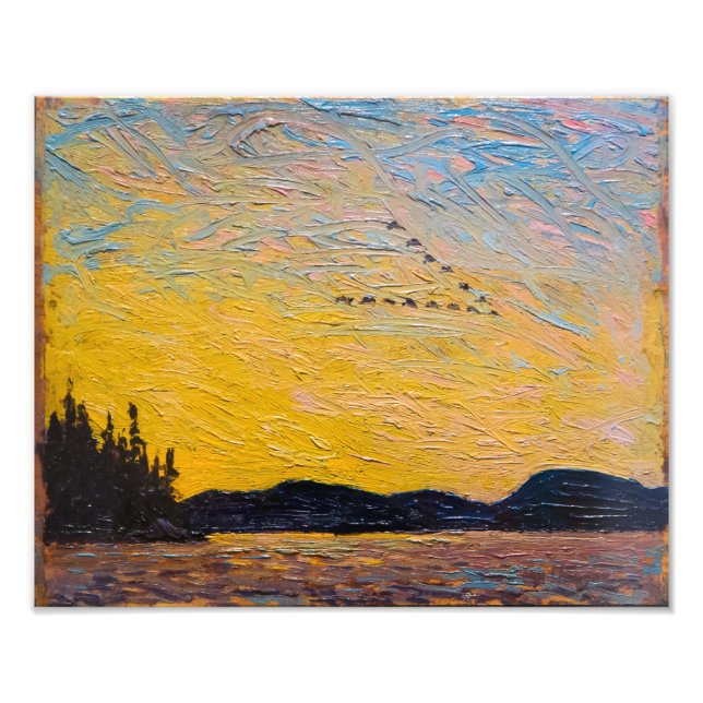 Impression Photo Round Lake Mud Bay | Tom Thomson | (Devant)