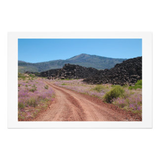 Impression Photo Route rouge (cadre blanc) par Sidharta Pascual