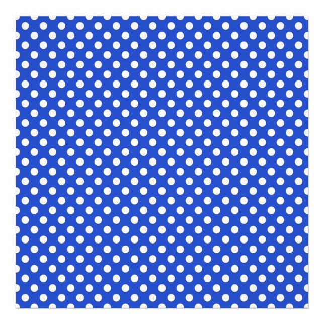 Impression Photo Royal Blue Combination Polka Dots by STaylor (Devant)