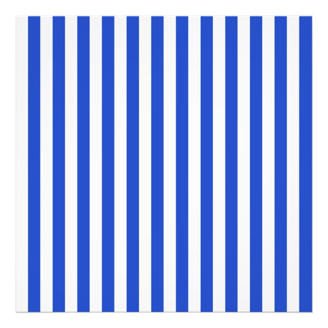 Impression Photo Royal Blue Combination Stripes par Shirley Taylor (Devant)