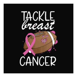 Impression Photo Ruban de sensibilisation au cancer du sein Tackle