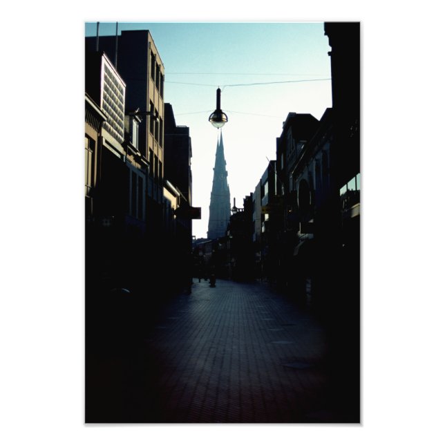 Impression Photo Rue Eindhoven & Catharinakerk, Pays-Bas (Devant)