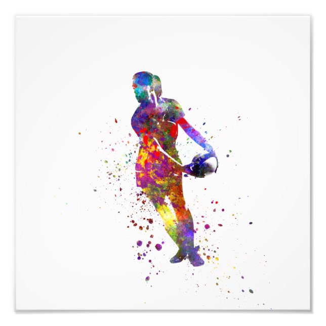 Impression Photo Rugby à eau pour femmes (Devant)