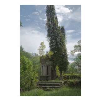 Impression Photo Ruines dans le jardin