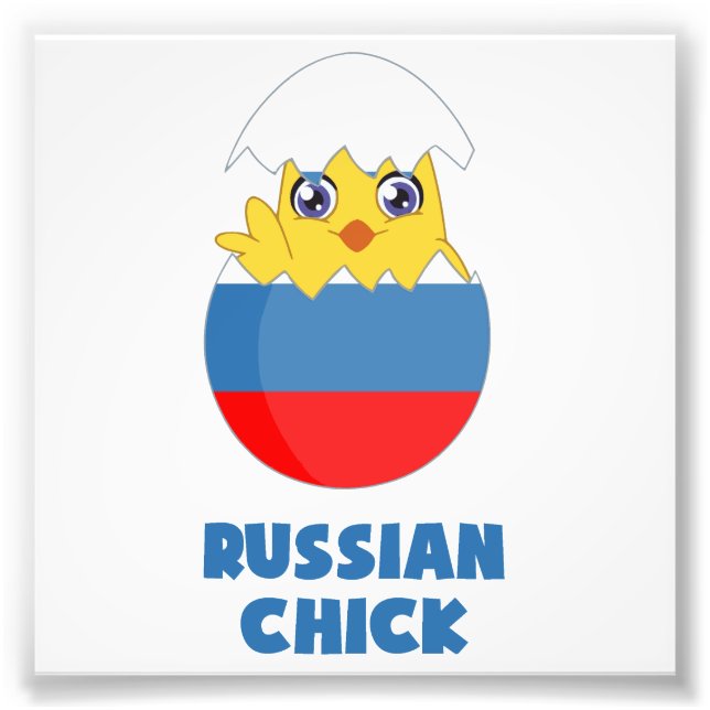 Impression Photo Russian Chick, une fille de Russie (Devant)