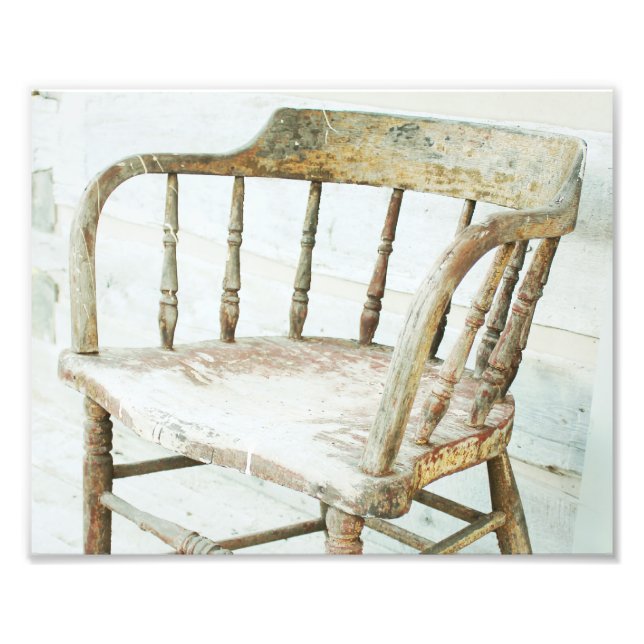 Impression Photo Rustic Farmhouse Spindle Chair (Devant)