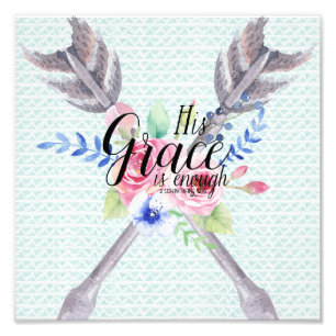 Impression Photo Sa grâce est assez : 2 12:9 de Corinthiens