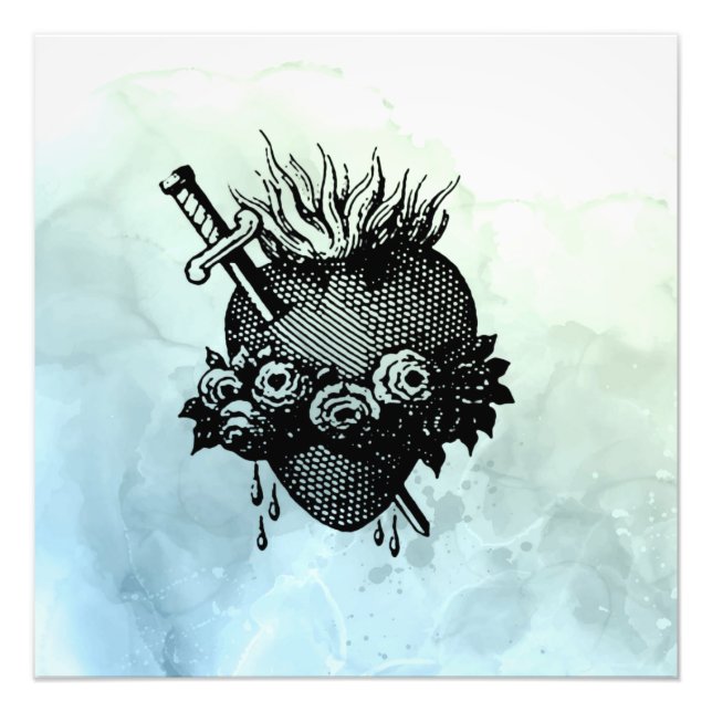 Impression Photo Sacré Coeur De Marie (Devant)