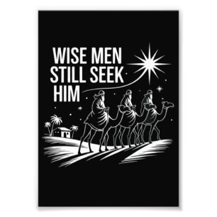 Impression Photo Sages cherchent encore Jésus-Christ Noël chrétien