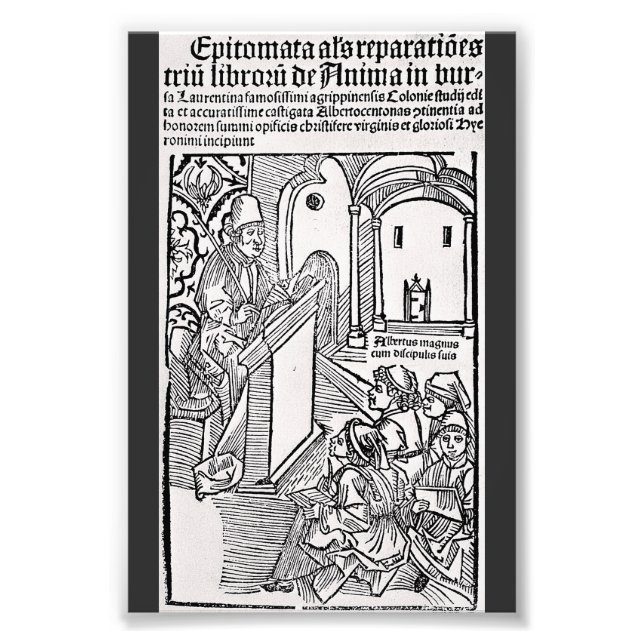 Impression Photo Saint Albertus Magnus Docteur de l'Église (Devant)