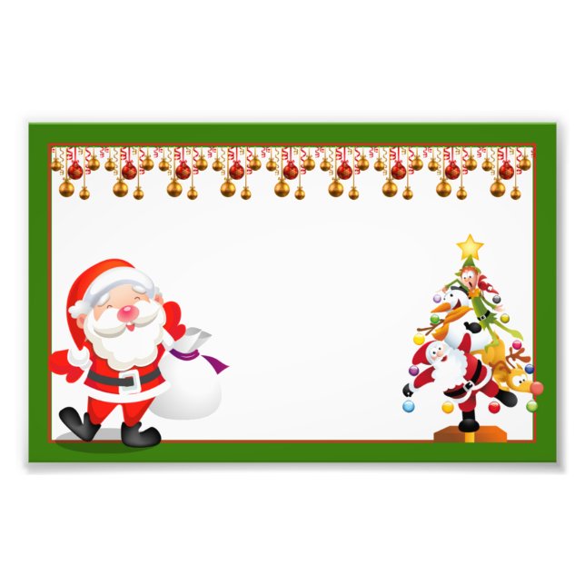 Impression Photo Saint and christmas ornaments (Devant)