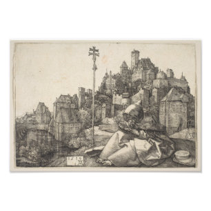 Impression Photo Saint Anthony Engraving par Albrecht Durer
