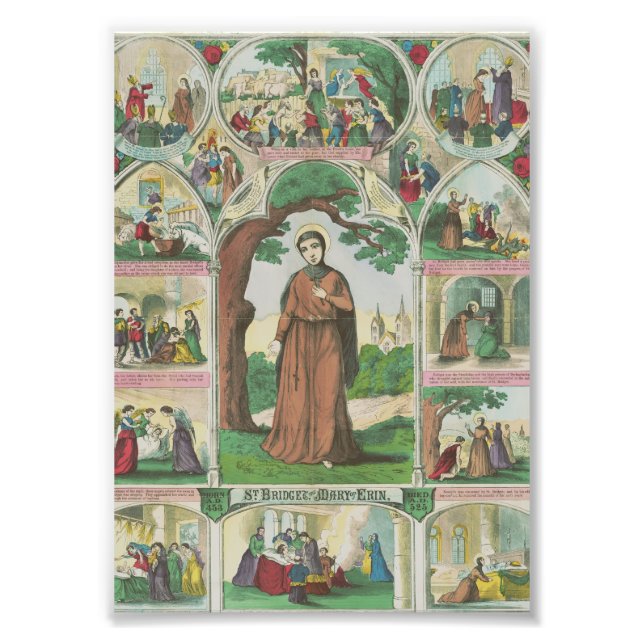 Impression Photo Saint Brigid d'Irlande (Devant)