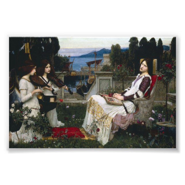 Impression Photo Saint Cecilia dans le jardin (Devant)