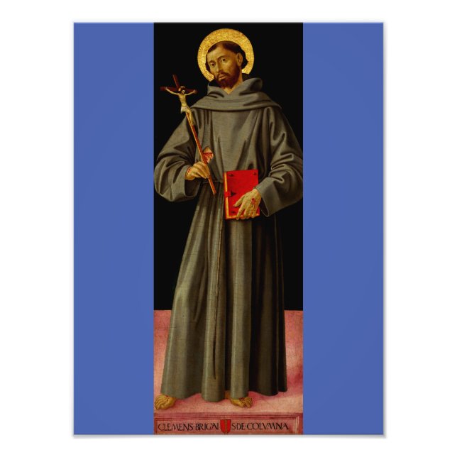 Impression Photo Saint François d'Assise par Antoniazzo Romano (Devant)