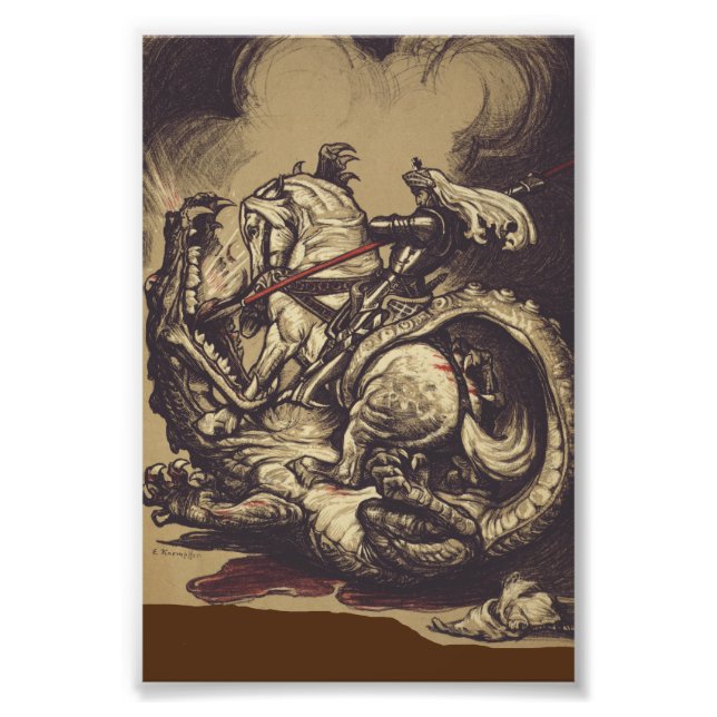 Impression Photo Saint Georges et le Dragon Grand Martyr (Devant)