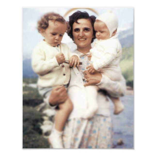 IMPRESSION PHOTO SAINT GIANNA MOLLA JOURNÉE MODERNE SAINT. (Devant)