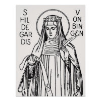 Saint Hildegard de Bingen Abbess bénédictine