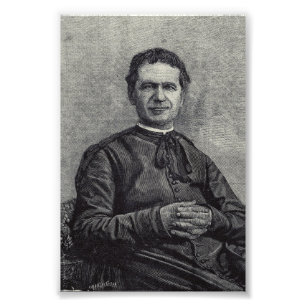 Impression Photo Saint Jean Bosco Patron de la Jeunesse Art Catholi