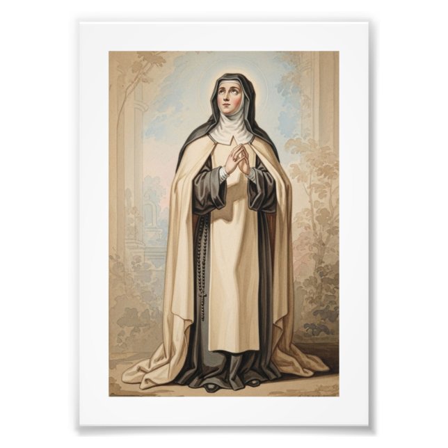 Impression Photo Saint Teresa of Avila, Catholic Saint Art (Devant)
