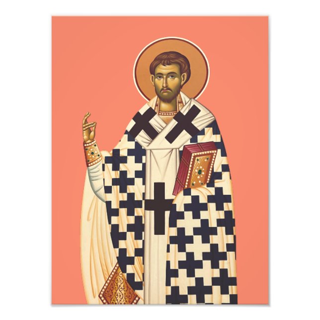 Impression Photo Saint Timothée d'Éphèse Art Orthodoxe Traditionnel (Devant)