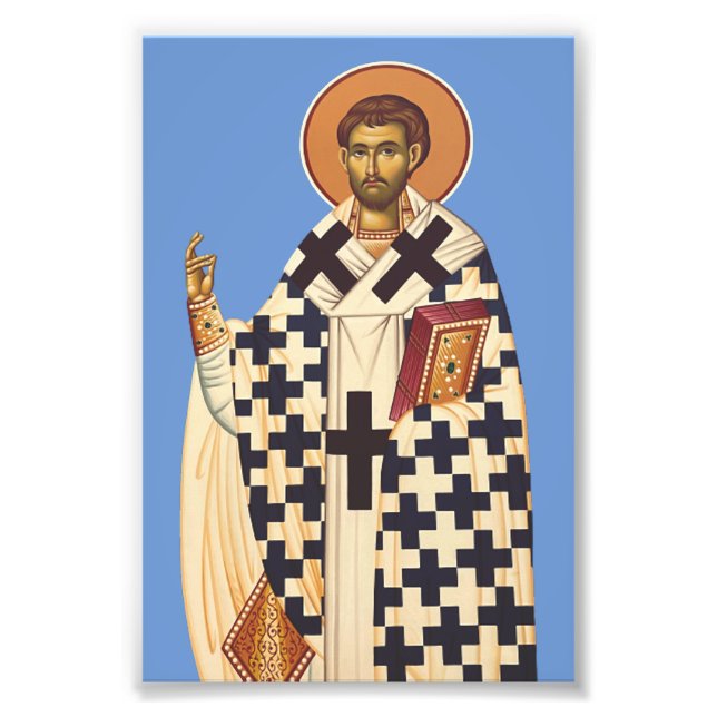 Impression Photo Saint Timothée d'Éphèse Art Orthodoxe Traditionnel (Devant)