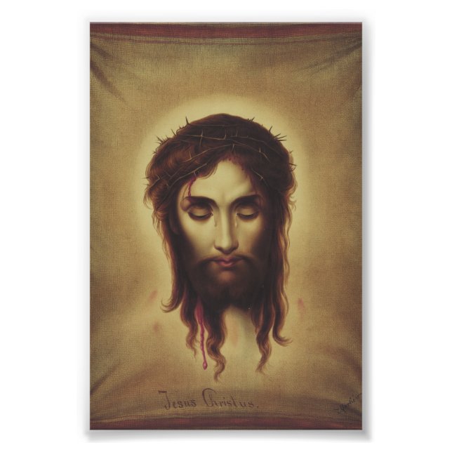 Impression Photo Saint visage de Jésus-Christ (Devant)