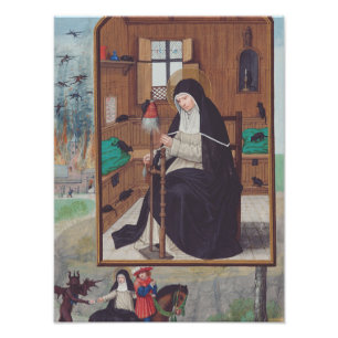 Impression Photo Sainte Gertrude de Helfta par Simon Bening