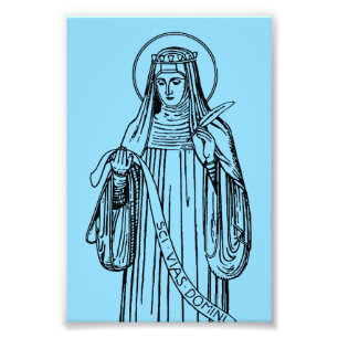 Impression Photo Sainte Hildegarde de Bingen Mystique Médiévale