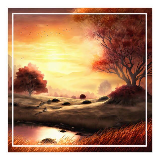 Impression Photo Saison Automne Paysage Peinture-68753 (Devant)