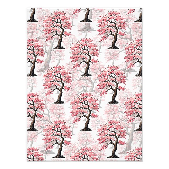 Impression Photo Sakura Rose Cherry Fleur Arbre Design (Devant)