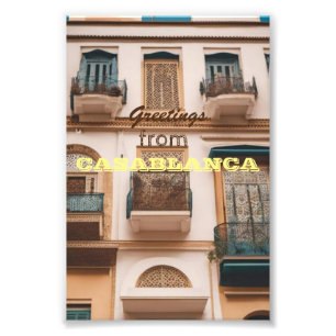 Impression Photo Salutations de CASABLANCA