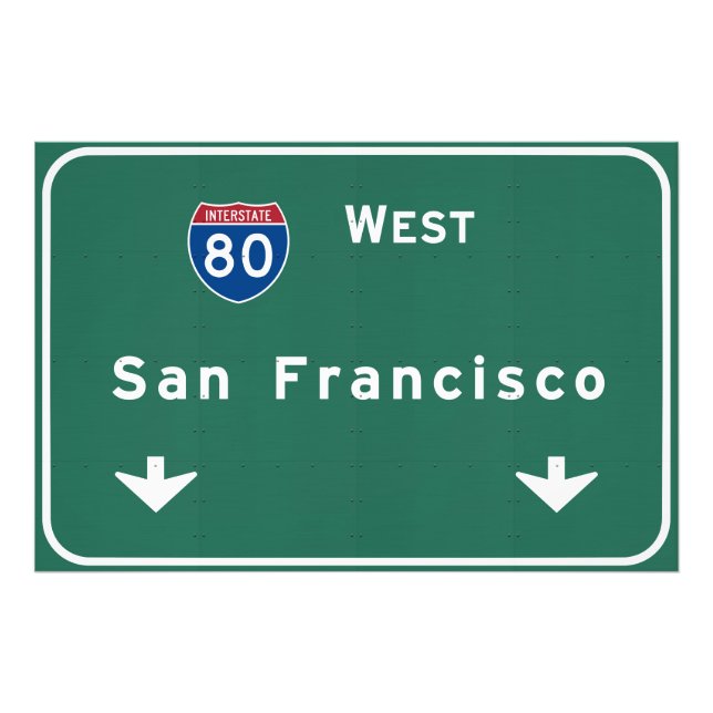 Impression Photo San Francisco California ca Interstate Highway : (Devant)