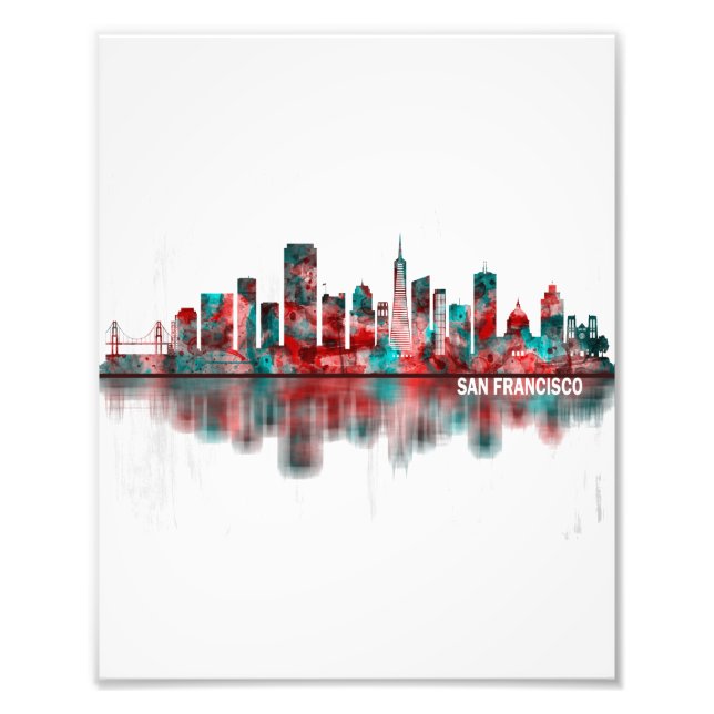 Impression Photo San Francisco California Skyline (Devant)