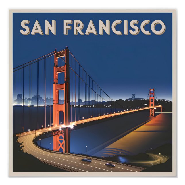 Impression Photo San Francisco USA vintage (Devant)