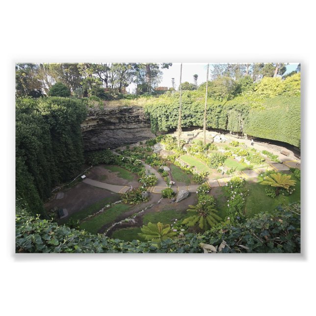 Impression Photo Sanctuaire caché Umpherston Sinkhole (Devant)