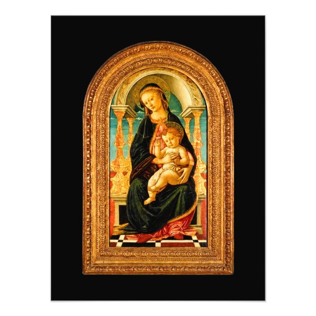 Impression Photo Sandro Botticelli Madonna and Child c 1470 (Devant)