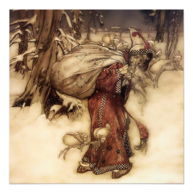 Impression Photo « Santa Claus » par Arthur Rackham (Devant)